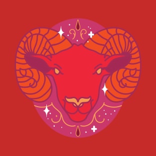 Aries Ram (Red) T-Shirt