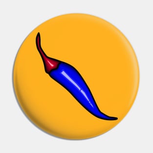 Blue Hot Chili Pepper Pin