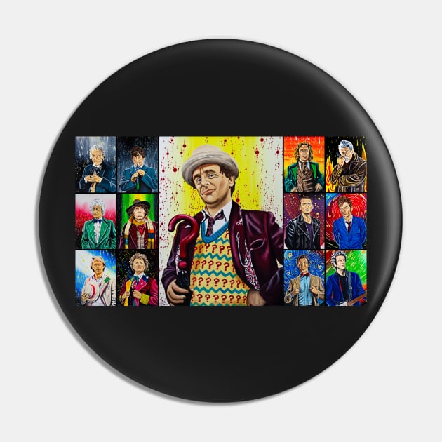 The Doctor of the Universe - The False Clown Pin by jephwho