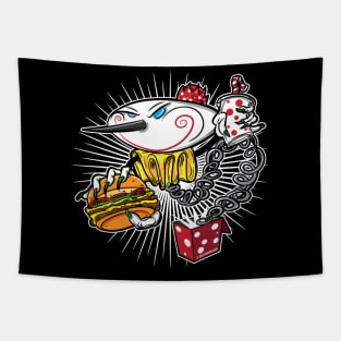 Jack in the Box with Burger and Soda Tapestry