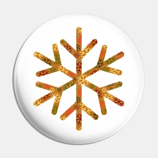 Christmas Snowflakes Pattern Pin