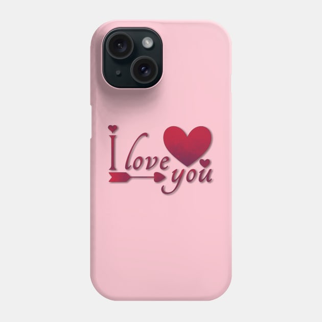 I Love You Phone Case by RedwaneShop