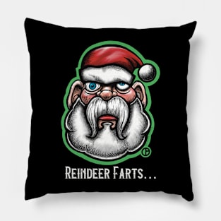 Burnt Out Santa Pillow