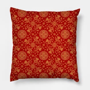 Chinese dragon pattern Lunar new year 2024 Pillow