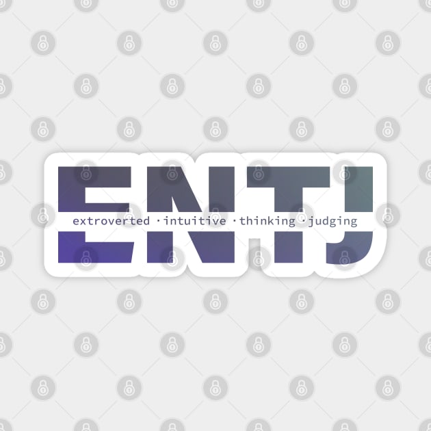 ENTJ Personality Magnet by Inspirit Designs