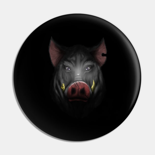 Wild boar Pin by Zlat