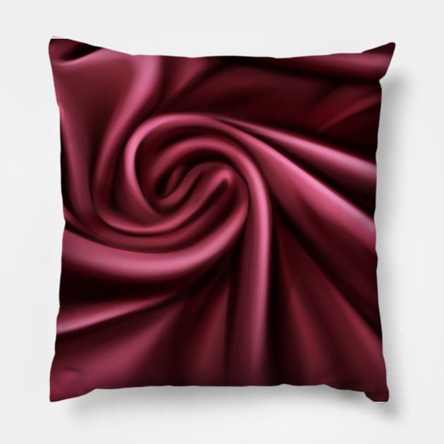 Red fabric texture Pillow by NoonDesign