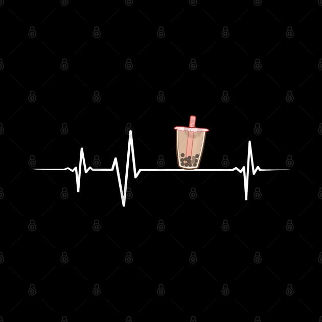 Heartbeat - Boba Tea by InfiniTee Design