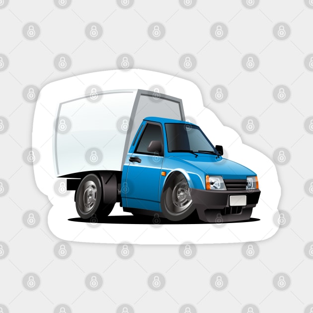 cartoon truck Magnet by Mechanik