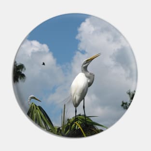 The Great Egret Pin