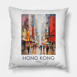 An Impressionist Painting of Hong Kong - China Pillow