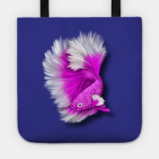 White and Hot Pink Betta Fish Tote