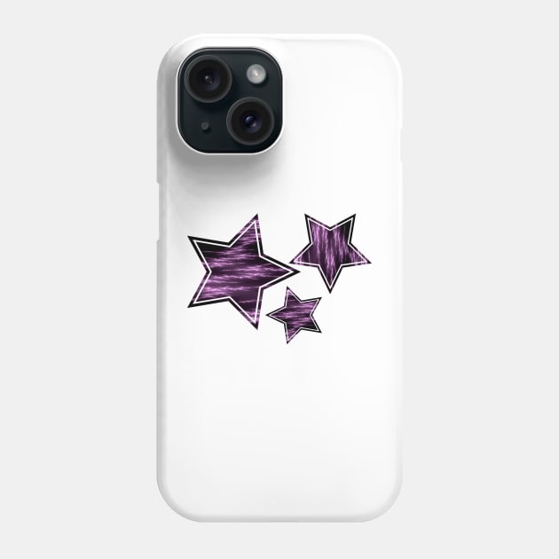 Purple Lightening Fractal Art Phone Case by BHDigitalArt