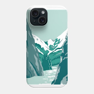 Kenai Fjords National Park in Kenai Peninsula Alaska United States WPA Poster Art Color Phone Case