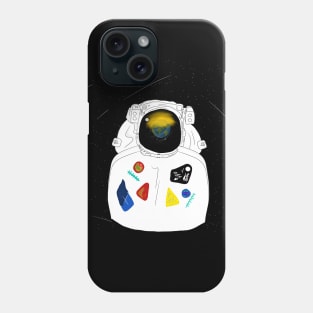 Astronaut Watching Over Us Phone Case