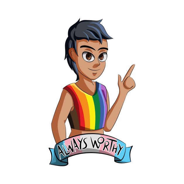 Always Worthy - Trans Pride by Aleina928