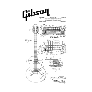 Guitar Les Paul Black Patent T-Shirt