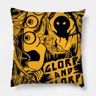 Glorp and Florp Vision Quest Saga Pillow