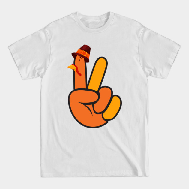 Discover Peace Sign Turkey Thanksgiving And Xmas - Thanksgiving - T-Shirt