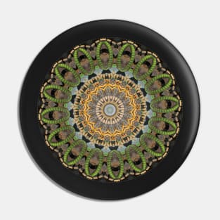 Jaded Mandala 16 Facets Pin