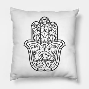 Hamsa Hand amulet. Hand of Fatima Pillow