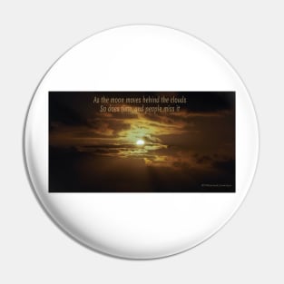 moon moves behind clouds Pin