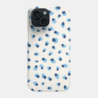 Minimal Blue Dots Paint Art Phone Case