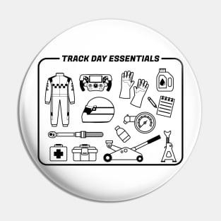 Track Day Essentials Only Pin