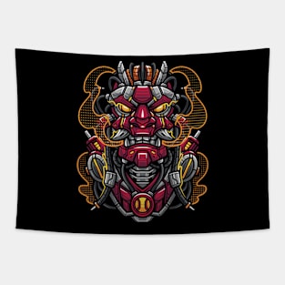 Japanese Yokai Mecha Tapestry