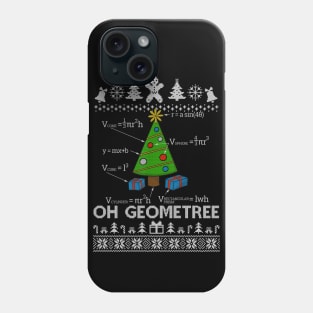 Funny Math Geometry Christmas Tree Geometree Teacher Phone Case