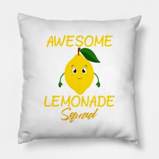 Awesome lemonade squad Pillow