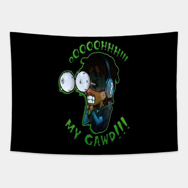 Poiised Creepy VR Tee Tapestry by Poiised