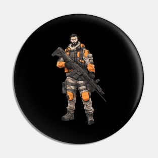 Tactical Armored Soldier Pin