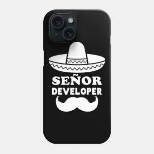 Señor Developer (Senior Developer) - White Phone Case