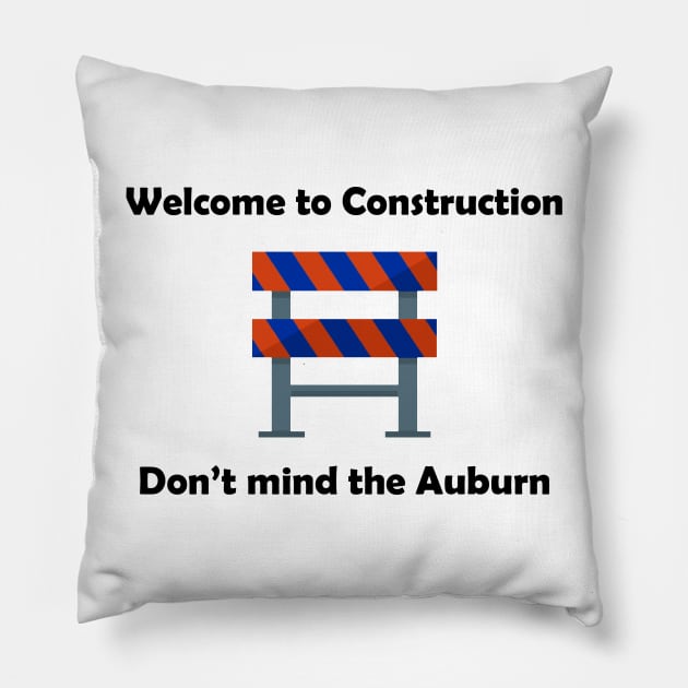 Auburn Construction Pillow by Clintau24