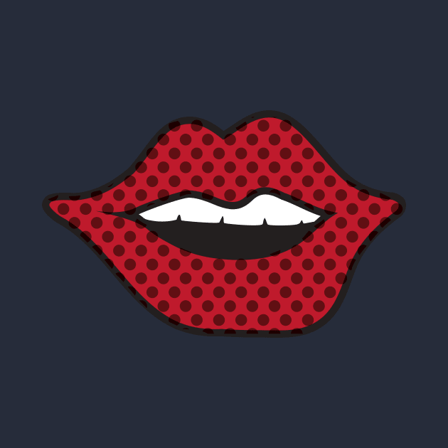 Pop Art Red Lips by From Mars