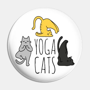 Yoga Cats Pin