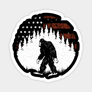 Bigfoot American Flag Magnet