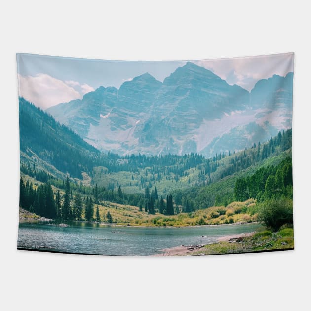 Maroon Bells Tapestry by Kelly Louise Art