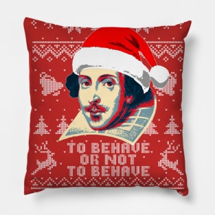 William Shakespeare To Behave Or Not To Behave Pillow