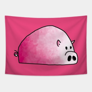 cute pink pig Tapestry