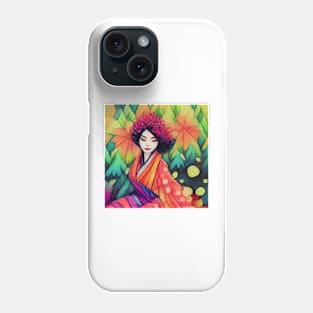 Japanese Woman Geisha - Enhance Creative Phone Case