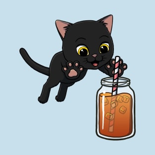 Bombay Cat excited to drink Iced Tea T-Shirt