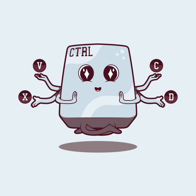 Take CTRL // Funny Cartoon Control Key by SLAG_Creative