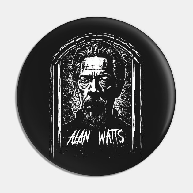 Alan Watts Metal Pin by nickedenholm