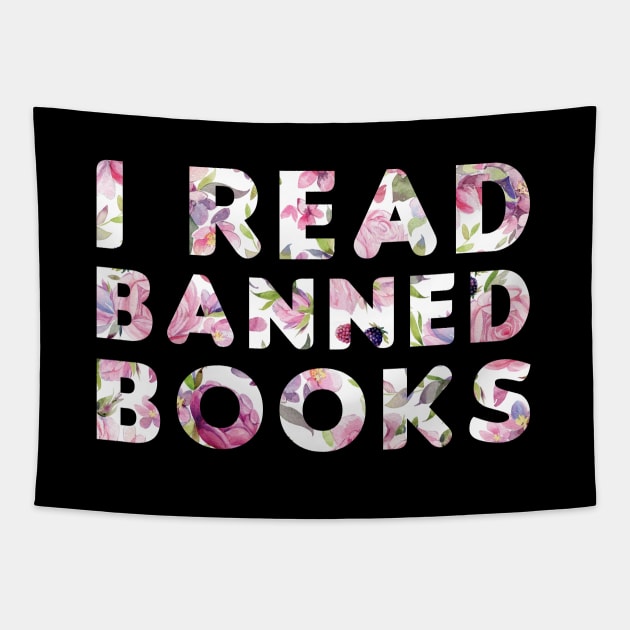 Funny Readers Quote, I Read Banned Books, Cool Readers Tapestry by zerouss