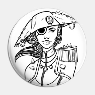 Captain Scarlett Pin