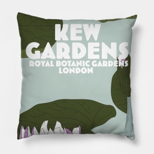 Kew Gardens, London travel poster Pillow