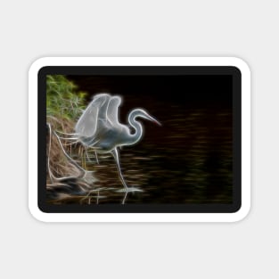 Electric Egret Magnet