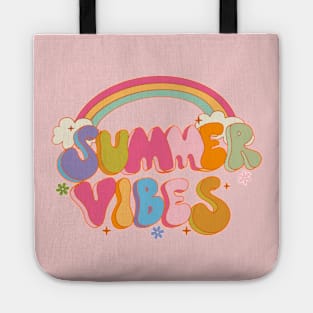 Summer vibes Retro  groovy Tote